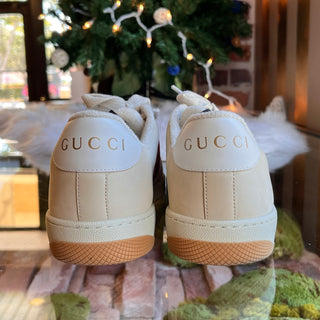 GUCCI Screener GG Monogram Web Stripe Sneakers SZ41(11US)