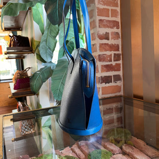 LOUIS VUITTON Saint Jacques Toledo Blue Epi Leather Vintage Tote Bag