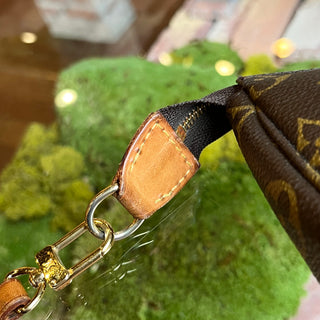 LOUIS VUITTON Mini Pochette Accessories Monogram Canvas Wristlet