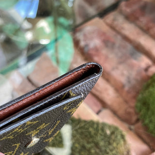 LOUIS VUITTON Vintage Brown Monogram Canvas Bifold Wallet