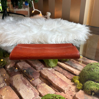 LOUIS VUITTON Vintage Epi Brown Wallet