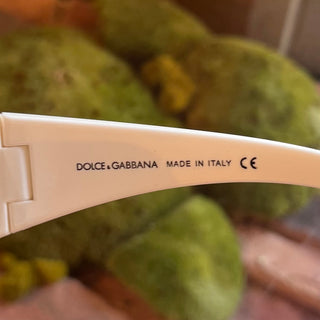 DOLCE&GABBANA DG 6024-B White Acetate Oversized Sunglasses