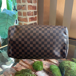 LOUIS VUITTON Damier Ebene Speedy 30 Satchel
