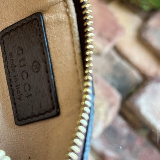 GUCCI Ophidia Beige GG Supreme Canvas Key Pouch