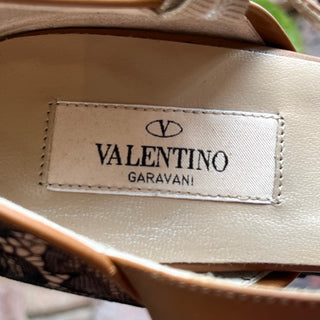 VALENTINO Lace Espadrille Wedges w/Bow SZ 39 (US 9)