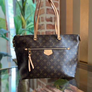 LOUIS VUITTON Iena MM Brown Monogram Canvas Tote