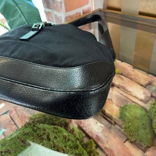 GUCCI Jackie Black Nylon Shoulder Bag