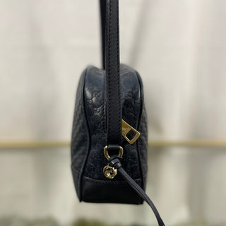 GUCCI Soft Microguccissima Mini Bree Messenger Bag Caspian