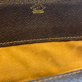 GUCCI Vintage Vertical GG Monogram Supreme Web Tote Top Handle Bag