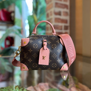 LOUIS VUITTON Monogram Petite Malle Souple Top Handle