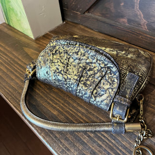 DOLCE&GABBANA Gold Leather Top Handle Bag