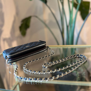 CHANEL Double Zip Clutch