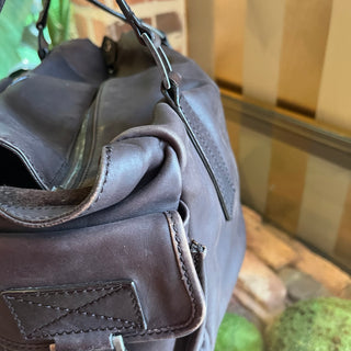 DIOR Rebelle Brown Leather Satchel Bag