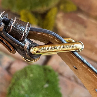 LOUIS VUITTON Brown Monogram Coated Canvas Belt 30/90