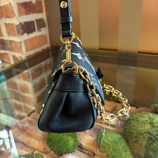 LOUIS VUITTON Noir Bicolor Monogram Favorite Shoulder