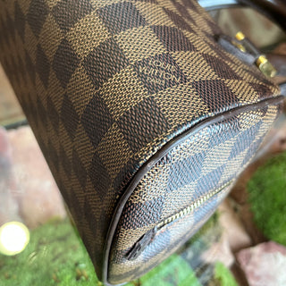 LOUIS VUITTON Ribera Mini Damier Ebene Canvas Top Handle Bag