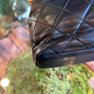 CHANEL Vintage Black Lambskin Belt Bag