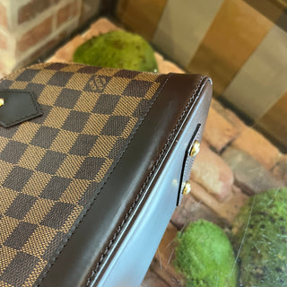 LOUIS VUITTON Alma BB Damier Ebene Canvas Top Handle Bag