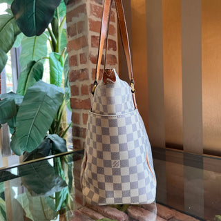 LOUIS VUITTON Totally MM Damier Azur Canvas Tote