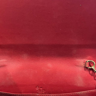 GUCCI Blooms Wallet on Chain GG Supreme Monogram Canvas Shoulder Bag