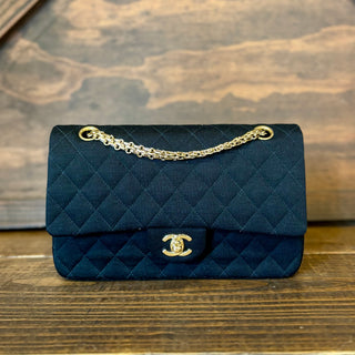 CHANEL Jersey Medium Double Flap