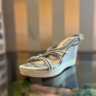 PRADA Beige Suede Slingback Espadrille Sandals SZ 39 (US 9)