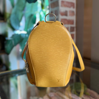 LOUIS VUITTON Mabillon Yellow Epi Leather Vintage Backpack