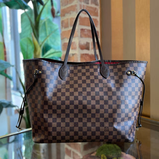 LOUIS VUITTON Neverfull GM Damier Ebene Canvas Tote Bag