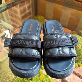DIOR Dio(r)evolution Navy Slide Sandals