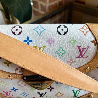 LOUIS VUITTON Beverly White Monogram Multicolor Canvas Shoulder Bag