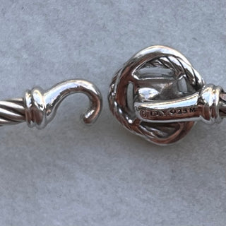 DAVID YURMAN Sterling Silver Diamond Infinity Bracelet
