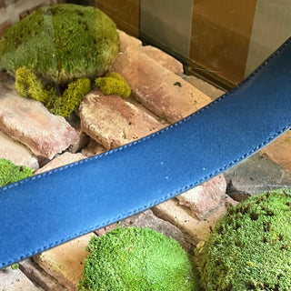GUCCI Interlocking G Navy Blue Leather Belt 100/40(12US)