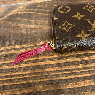 LOUIS VUITTON Clemence Fuchsia Monogram Canvas Wallet