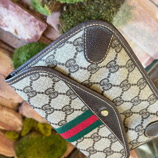 GUCCI Vintage GG Supreme Canvas Cosmetic Bag