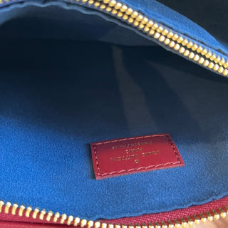 LOUIS VUITTON Coussin PM Wine Lambskin Embossed Monogram Shoulder Bag