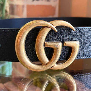 GUCCI GG Marmont Black Leather Belt SZ 85/34