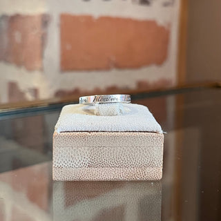 TIFFANY&CO "I Love You" Sterling Silver Ring