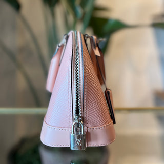 LOUIS VUITTON Pink Epi Alma Handbag