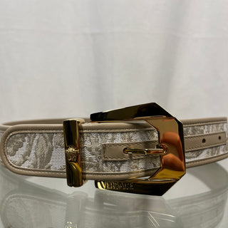 VERSACE  Heritage Barocco Jacquard Beige Belt 75/30