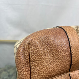 GUCCI GG Supreme Twins Medium Brown Tote