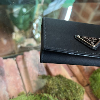 PRADA Black Nylon Card Wallet