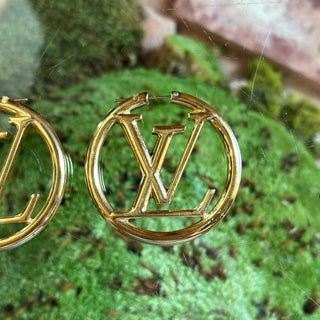 LOUIS VUITTON Louise Hoop GM Earrings