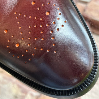 LOUIS VUITTON Mens Brown Leather Loafers SZ 10.5