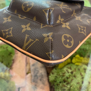 LOUIS VUITTON Vintage Brown Monogram Canvas Front Pocket Bag