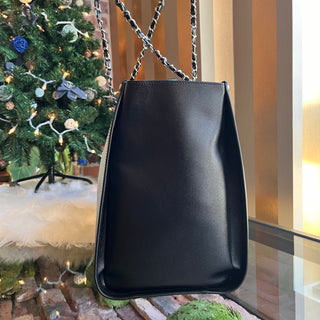 CHANEL Deauville Large Studded Caviar Leather Tote Bag