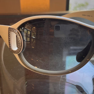 DOLCE&GABBANA DG 6024-B White Acetate Oversized Sunglasses