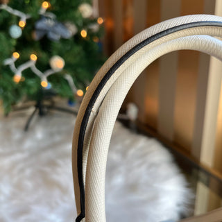 PRADA Convertible Bicolor Saffiano Leather Open Tote