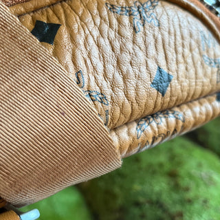 MCM Tan Visetos Monogram Canvas Belt Bag