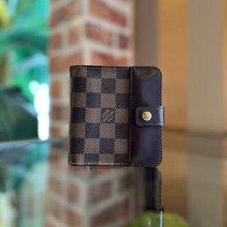 LOUIS VUITTON Damier Ebene Compact Zip Bifold Wallet