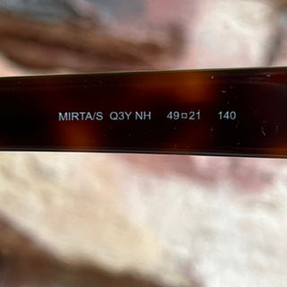 JIMMY CHOO MIRTA/S Tortoise Shell Acetate Round Sunglasses